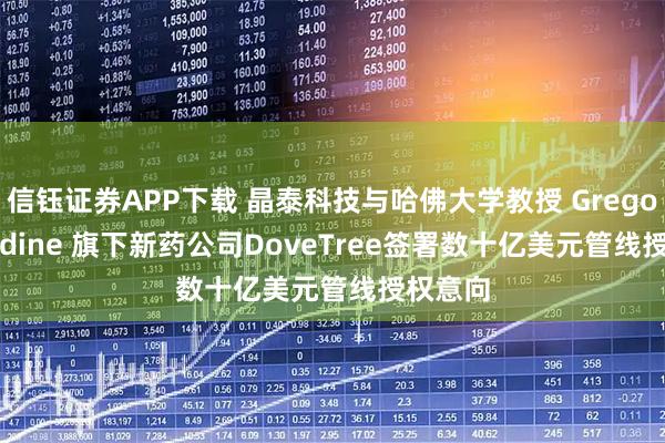 信钰证券APP下载 晶泰科技与哈佛大学教授 Gregory Verdine 旗下新药公司DoveTree签署数十亿美元管线授权意向