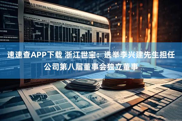 速速查APP下载 浙江世宝：选举李兴建先生担任公司第八届董事会独立董事